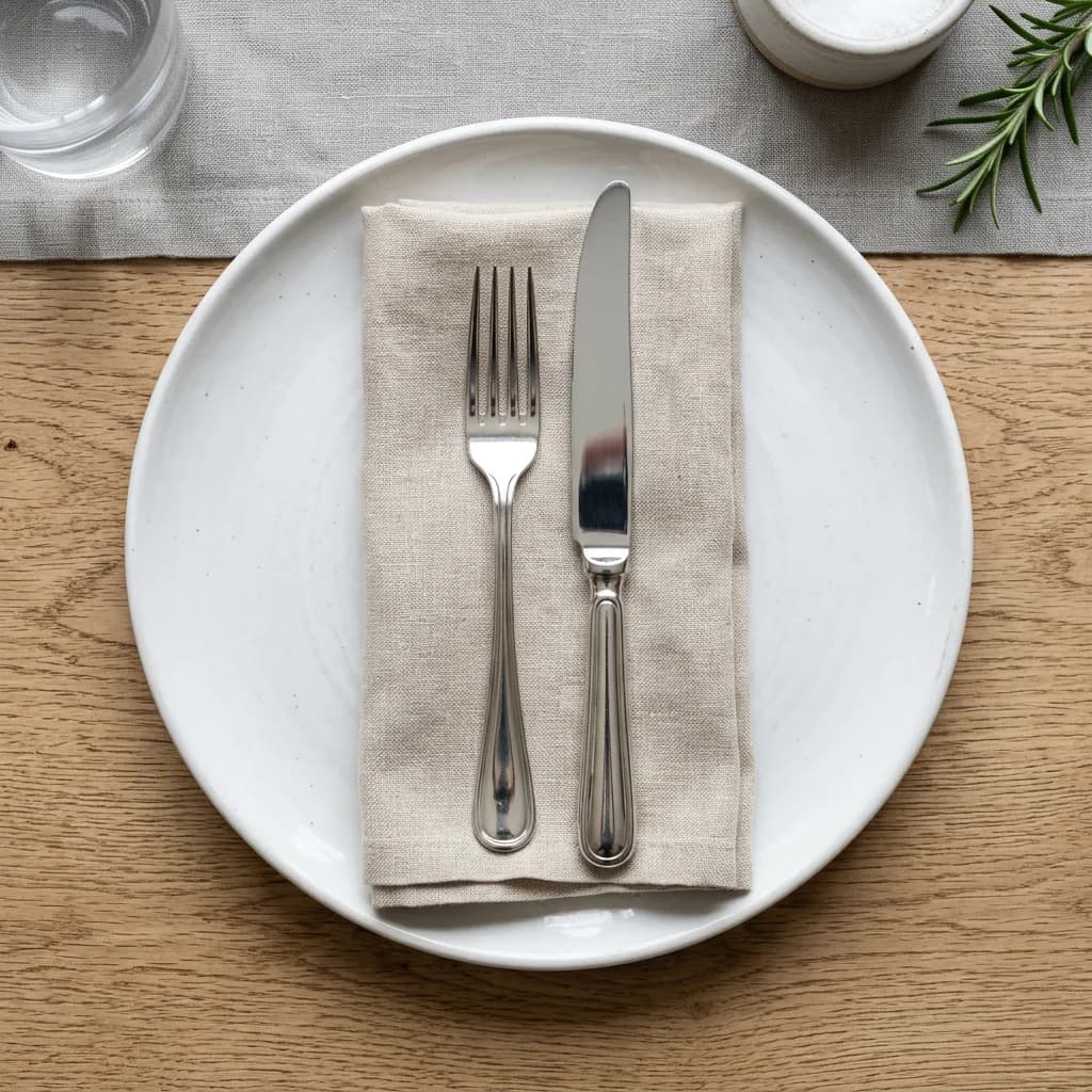 Napkin flat lay, Nano Banana 2