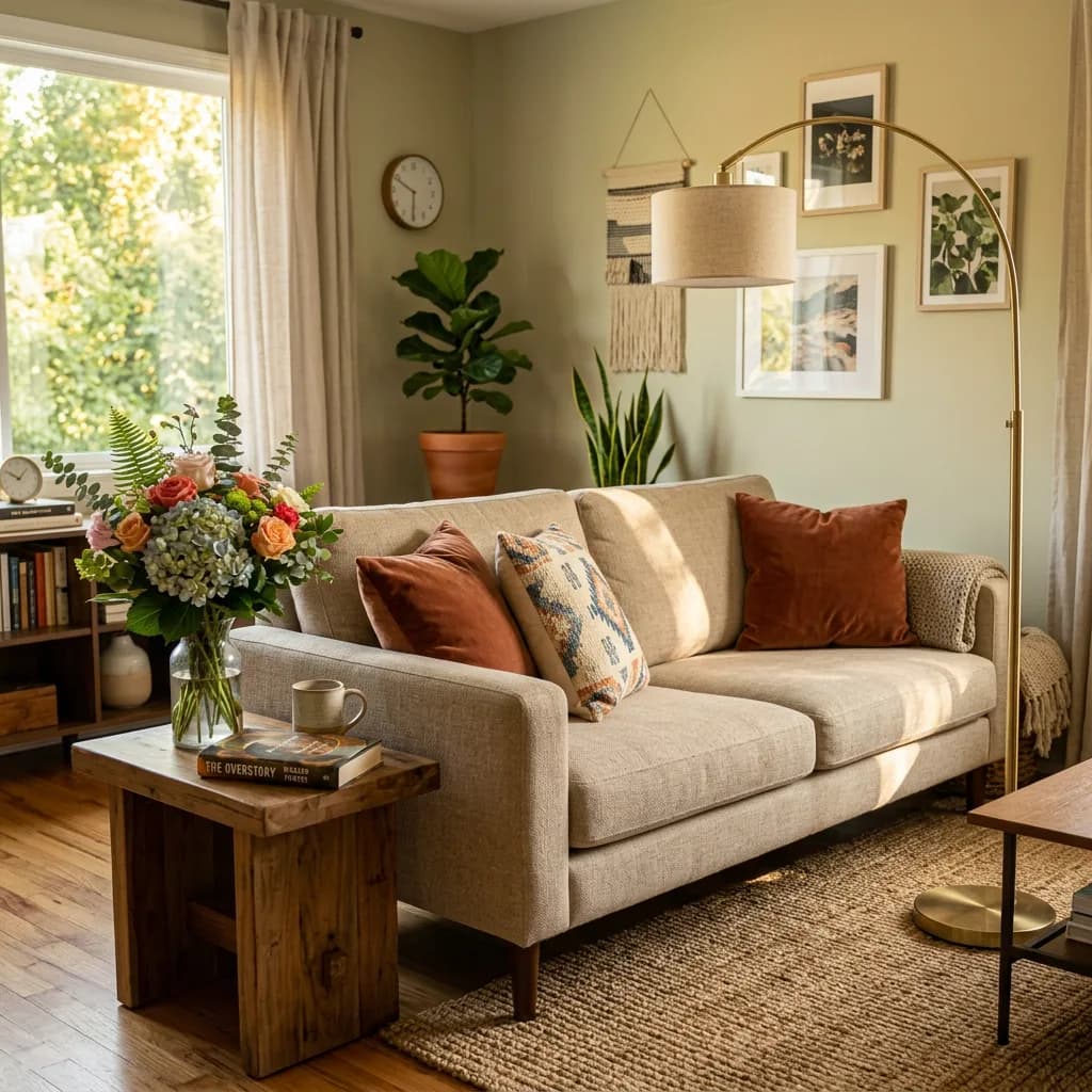 Living room scene, Nano Banana 2